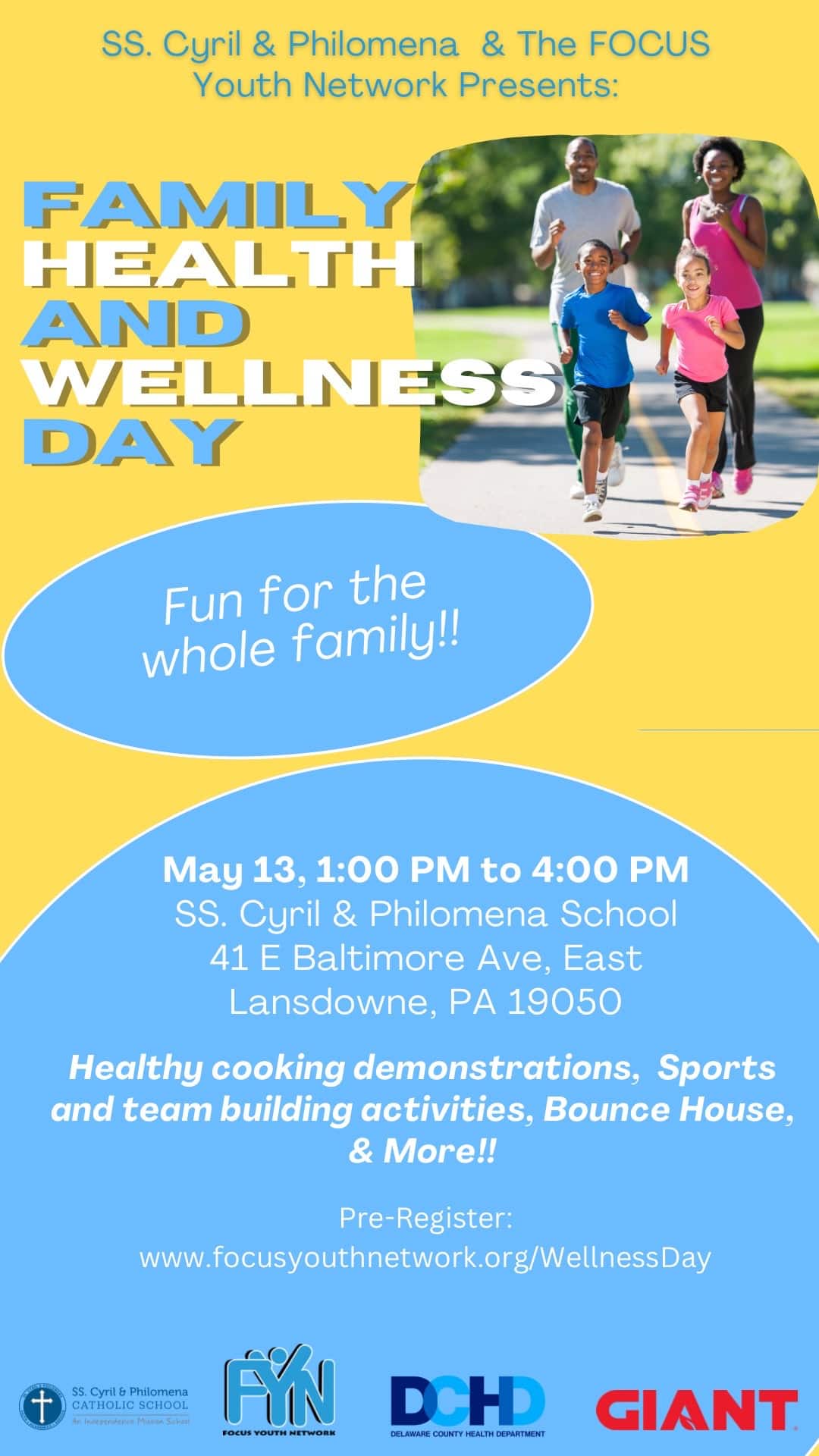 Flyer about Family Health and Wellness Day